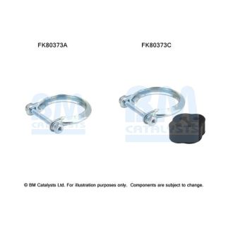 Montavimo komplektas, katalizatoriaus keitiklis BM CATALYSTS FK80373