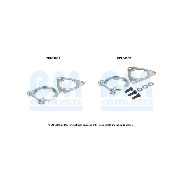 Montavimo komplektas, katalizatoriaus keitiklis BM CATALYSTS FK80400