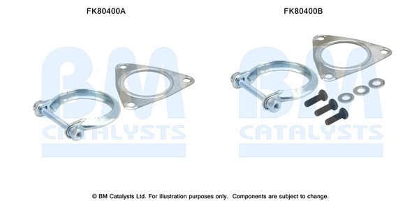 Montavimo komplektas, katalizatoriaus keitiklis BM CATALYSTS FK80400
