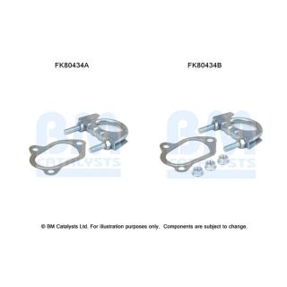 Montavimo komplektas, katalizatoriaus keitiklis BM CATALYSTS FK80434
