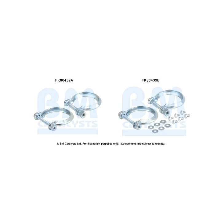 Montavimo komplektas, katalizatoriaus keitiklis BM CATALYSTS FK80439