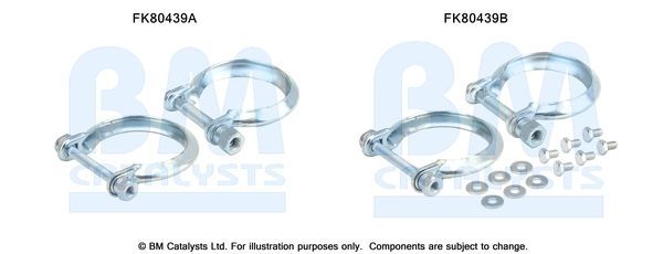 Montavimo komplektas, katalizatoriaus keitiklis BM CATALYSTS FK80439