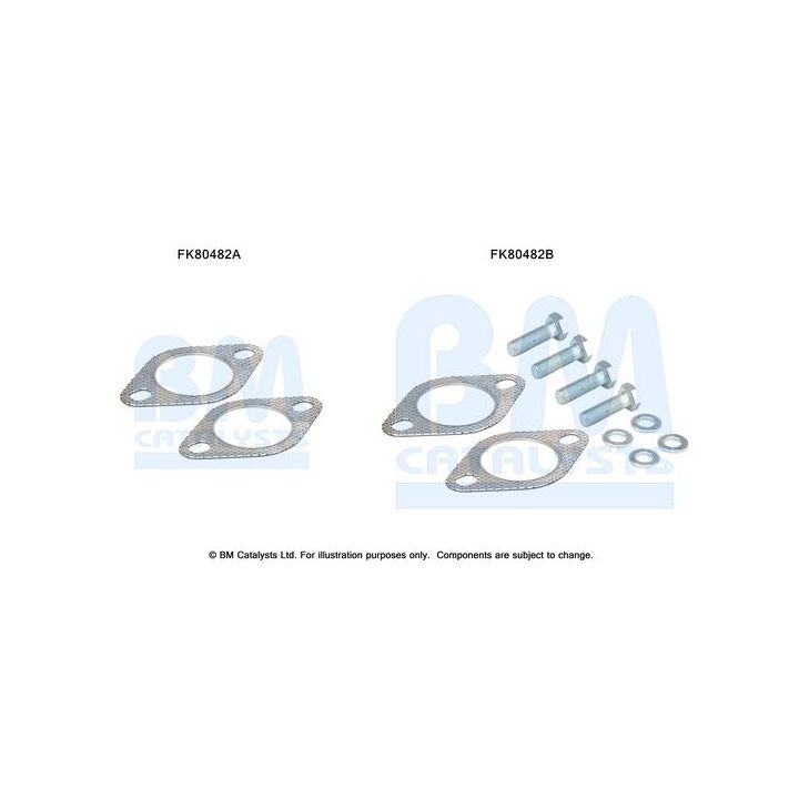 Montavimo komplektas, katalizatoriaus keitiklis BM CATALYSTS FK80482