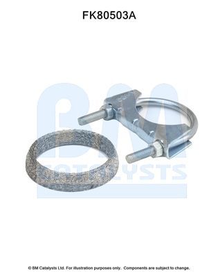 Montavimo komplektas, katalizatoriaus keitiklis BM CATALYSTS FK80503