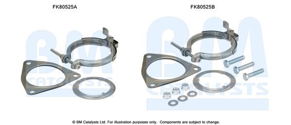 Montavimo komplektas, katalizatoriaus keitiklis BM CATALYSTS FK80525