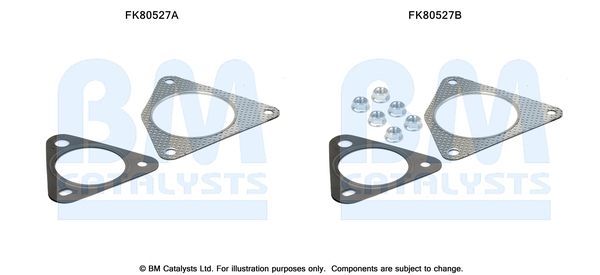 Montavimo komplektas, katalizatoriaus keitiklis BM CATALYSTS FK80527