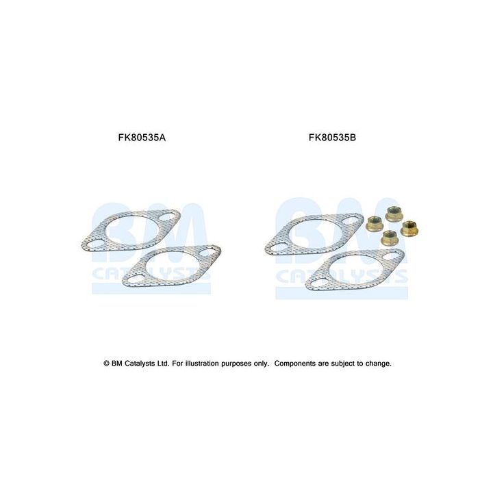 Montavimo komplektas, katalizatoriaus keitiklis BM CATALYSTS FK80535