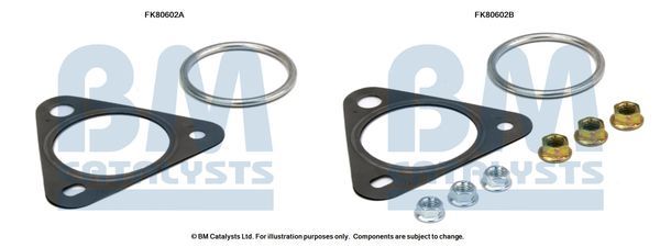 Montavimo komplektas, katalizatoriaus keitiklis BM CATALYSTS FK80602