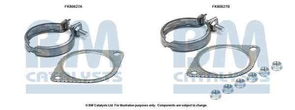 Montavimo komplektas, katalizatoriaus keitiklis BM CATALYSTS FK80627