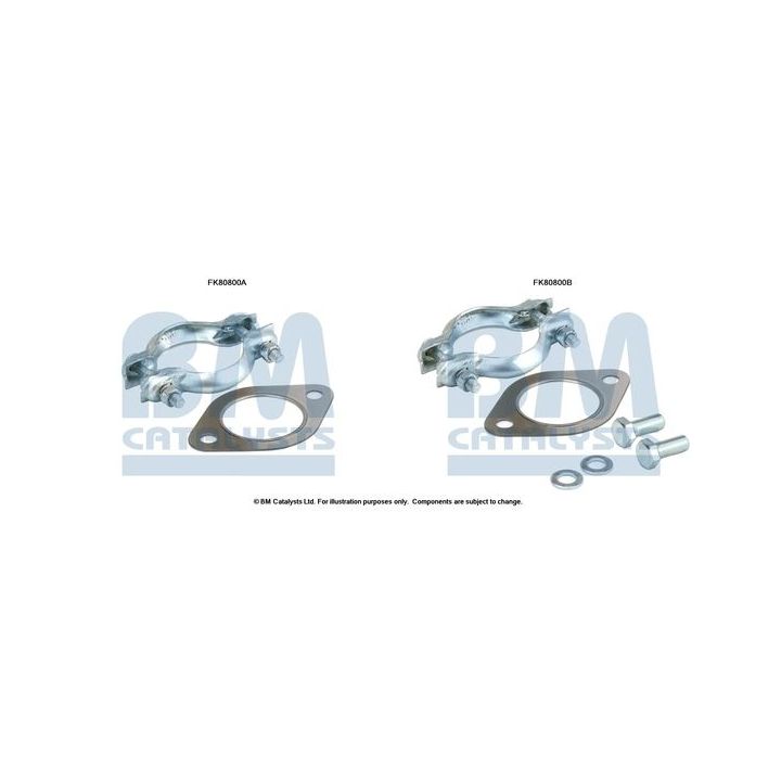 Montavimo komplektas, katalizatoriaus keitiklis BM CATALYSTS FK80800