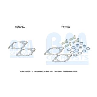 Montavimo komplektas, katalizatoriaus keitiklis BM CATALYSTS FK90018