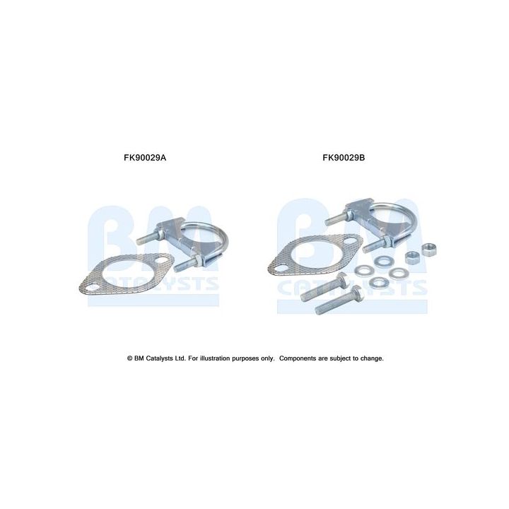 Montavimo komplektas, katalizatoriaus keitiklis BM CATALYSTS FK90029