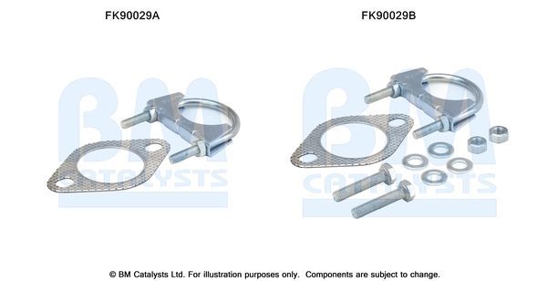 Montavimo komplektas, katalizatoriaus keitiklis BM CATALYSTS FK90029