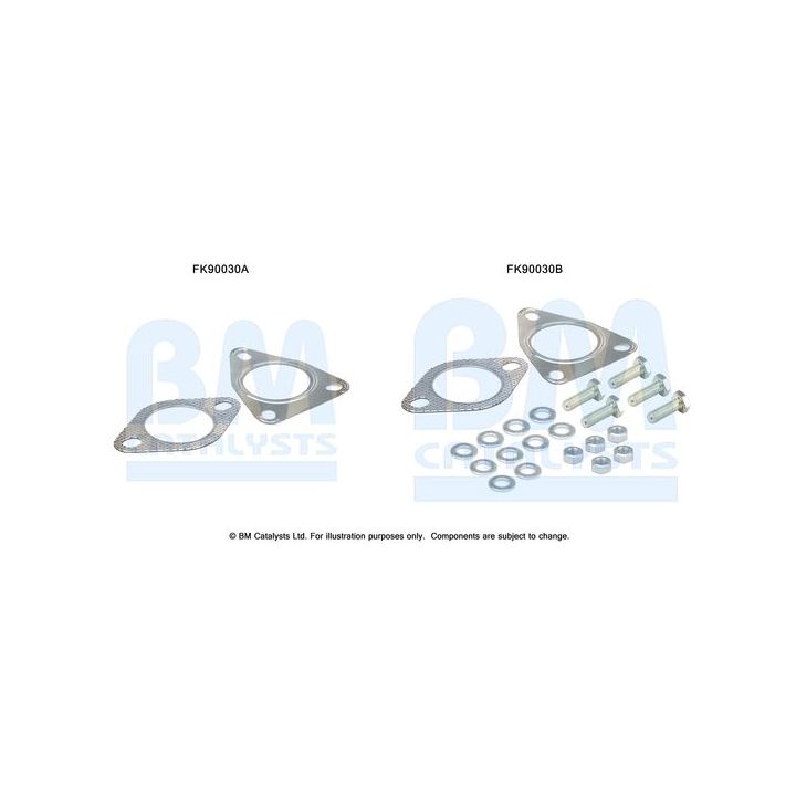 Montavimo komplektas, katalizatoriaus keitiklis BM CATALYSTS FK90030