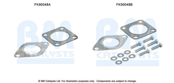 Montavimo komplektas, katalizatoriaus keitiklis BM CATALYSTS FK90048