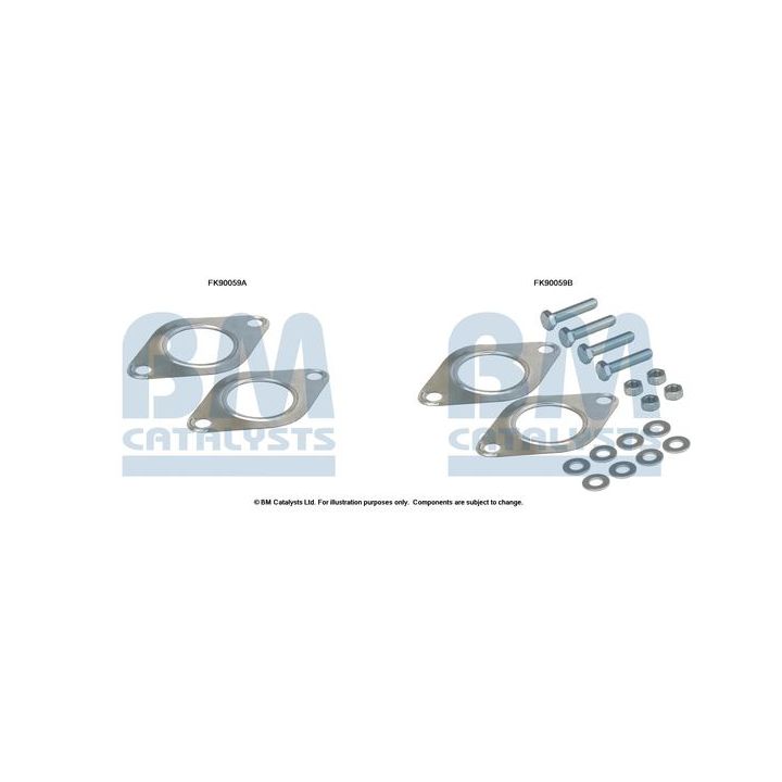 Montavimo komplektas, katalizatoriaus keitiklis BM CATALYSTS FK90059