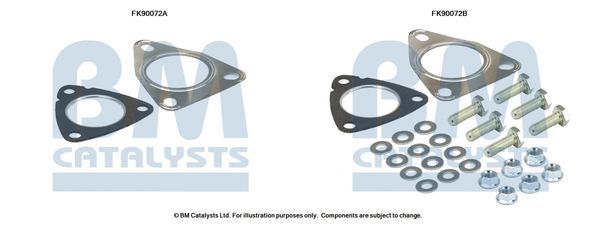 Montavimo komplektas, katalizatoriaus keitiklis BM CATALYSTS FK90072