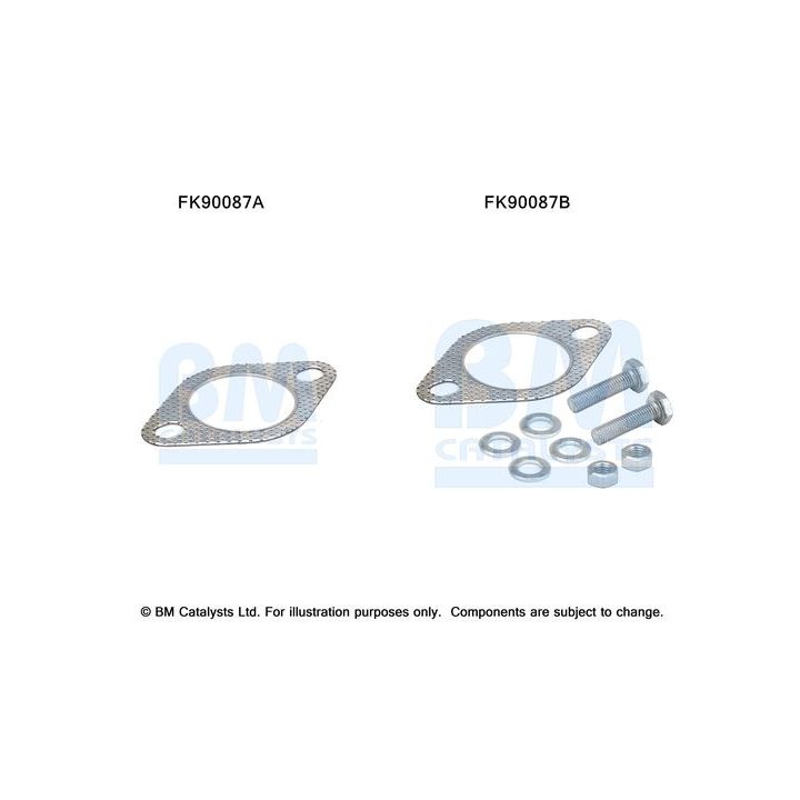 Montavimo komplektas, katalizatoriaus keitiklis BM CATALYSTS FK90087
