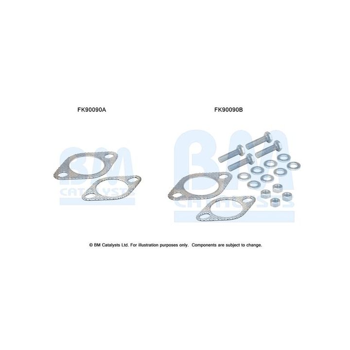 Montavimo komplektas, katalizatoriaus keitiklis BM CATALYSTS FK90090