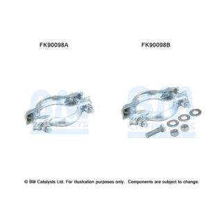 Montavimo komplektas, katalizatoriaus keitiklis BM CATALYSTS FK90098