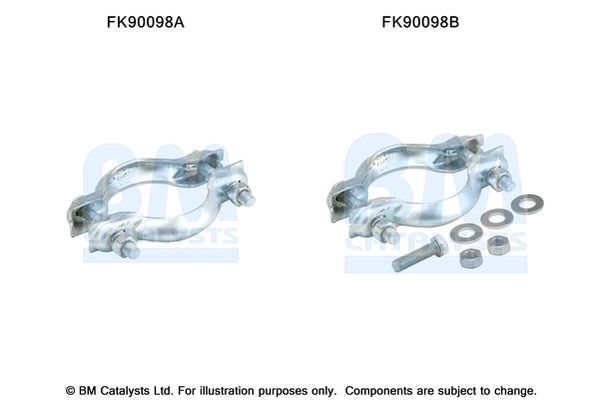 Montavimo komplektas, katalizatoriaus keitiklis BM CATALYSTS FK90098