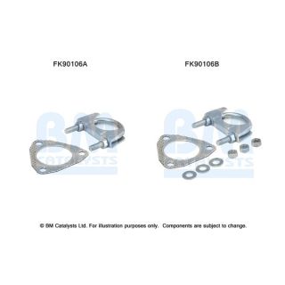 Montavimo komplektas, katalizatoriaus keitiklis BM CATALYSTS FK90106