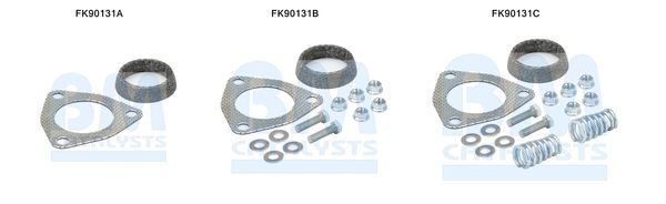 Montavimo komplektas, katalizatoriaus keitiklis BM CATALYSTS FK90131