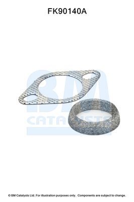 Montavimo komplektas, katalizatoriaus keitiklis BM CATALYSTS FK90140