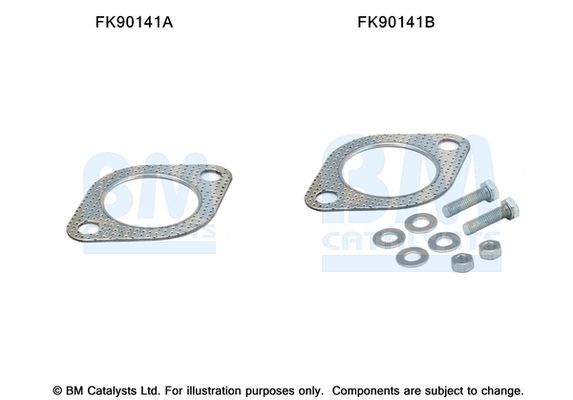 Montavimo komplektas, katalizatoriaus keitiklis BM CATALYSTS FK90141