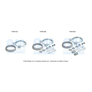 Montavimo komplektas, katalizatoriaus keitiklis BM CATALYSTS FK90142