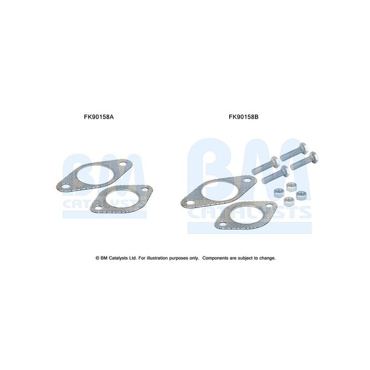 Montavimo komplektas, katalizatoriaus keitiklis BM CATALYSTS FK90158