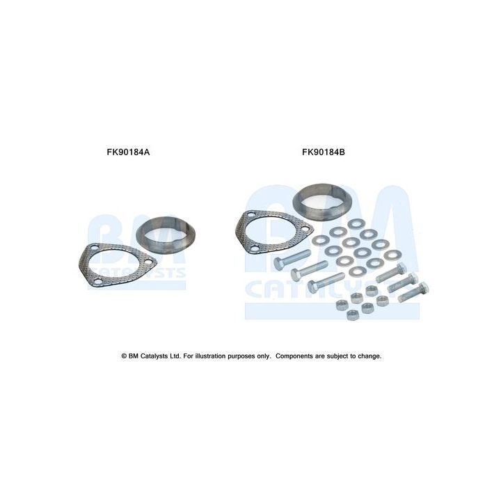 Montavimo komplektas, katalizatoriaus keitiklis BM CATALYSTS FK90184