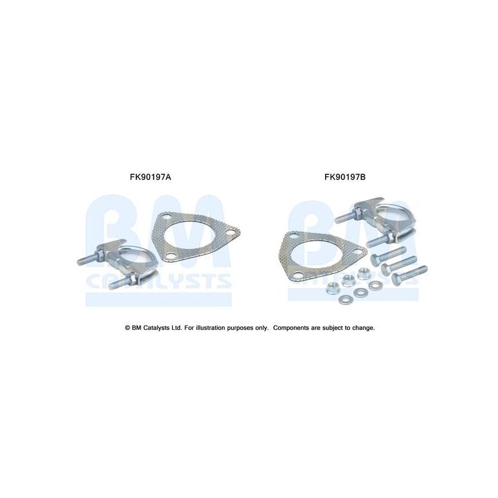 Montavimo komplektas, katalizatoriaus keitiklis BM CATALYSTS FK90197