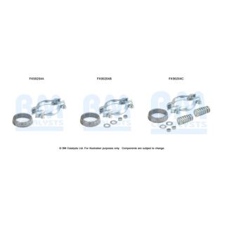 Montavimo komplektas, katalizatoriaus keitiklis BM CATALYSTS FK90204