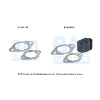 Montavimo komplektas, katalizatoriaus keitiklis BM CATALYSTS FK90229