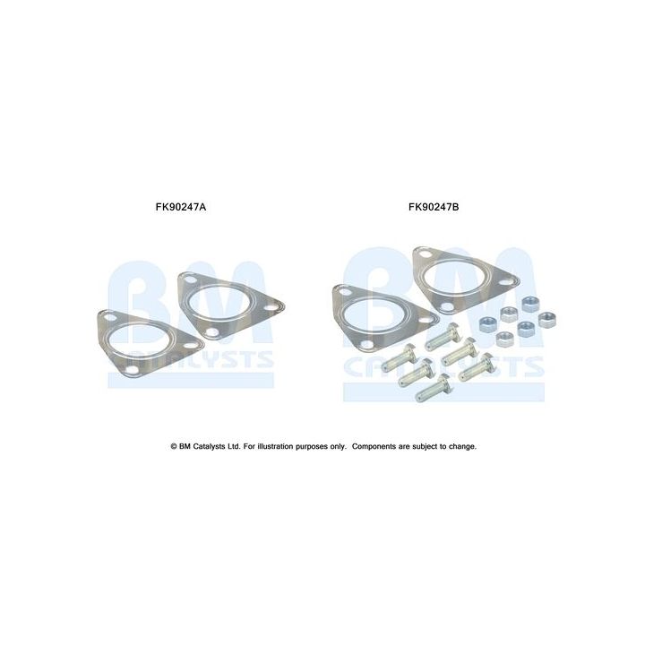 Montavimo komplektas, katalizatoriaus keitiklis BM CATALYSTS FK90247