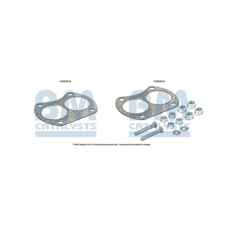 Montavimo komplektas, katalizatoriaus keitiklis BM CATALYSTS FK90281