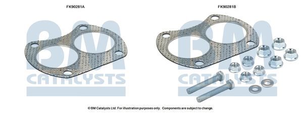 Montavimo komplektas, katalizatoriaus keitiklis BM CATALYSTS FK90281