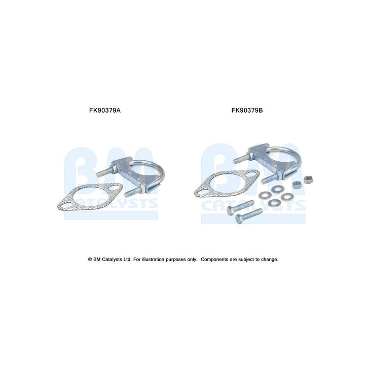 Montavimo komplektas, katalizatoriaus keitiklis BM CATALYSTS FK90379