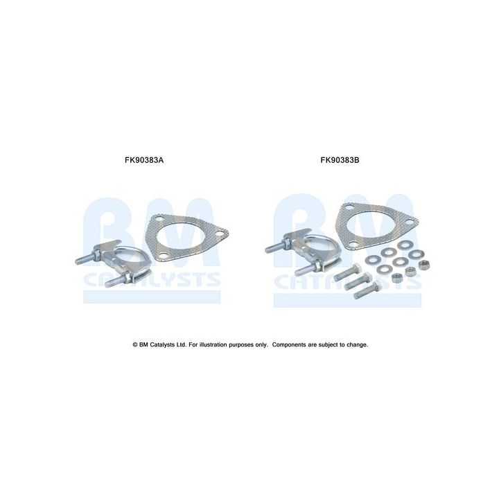 Montavimo komplektas, katalizatoriaus keitiklis BM CATALYSTS FK90383