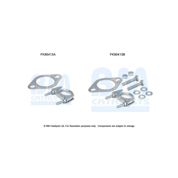 Montavimo komplektas, katalizatoriaus keitiklis BM CATALYSTS FK90413