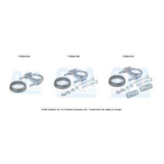 Montavimo komplektas, katalizatoriaus keitiklis BM CATALYSTS FK90414