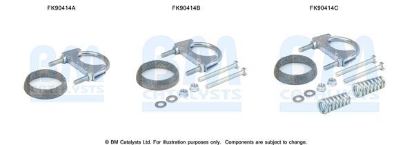 Montavimo komplektas, katalizatoriaus keitiklis BM CATALYSTS FK90414
