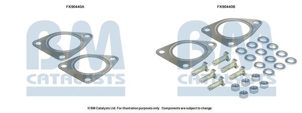 Montavimo komplektas, katalizatoriaus keitiklis BM CATALYSTS FK90440