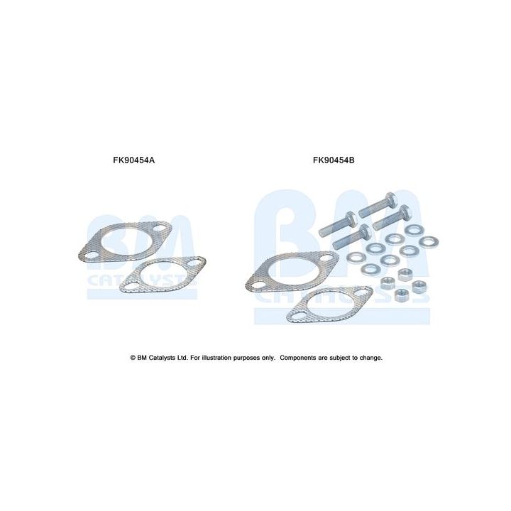 Montavimo komplektas, katalizatoriaus keitiklis BM CATALYSTS FK90454