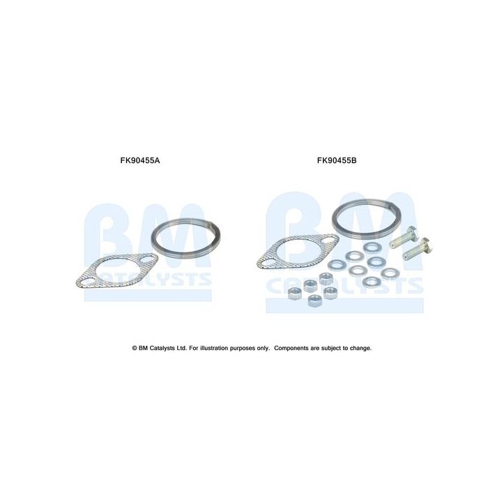 Montavimo komplektas, katalizatoriaus keitiklis BM CATALYSTS FK90455