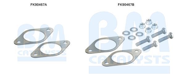 Montavimo komplektas, katalizatoriaus keitiklis BM CATALYSTS FK90467