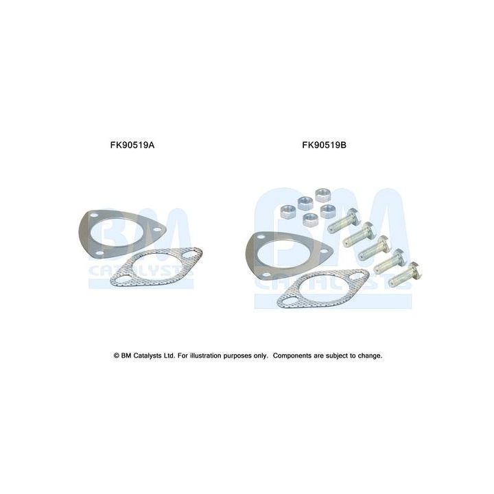 Montavimo komplektas, katalizatoriaus keitiklis BM CATALYSTS FK90519