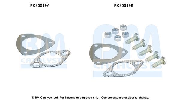 Montavimo komplektas, katalizatoriaus keitiklis BM CATALYSTS FK90519