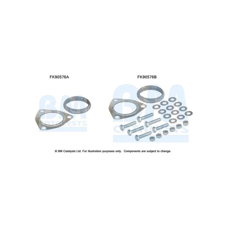 Montavimo komplektas, katalizatoriaus keitiklis BM CATALYSTS FK90576